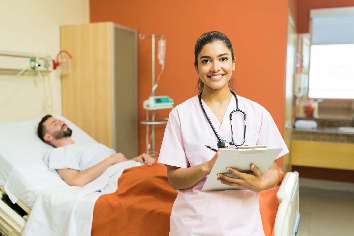 B.Sc Nursing students during clinical training