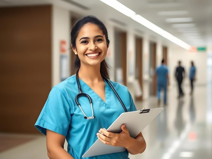 Nursing students in a clinical learning environment